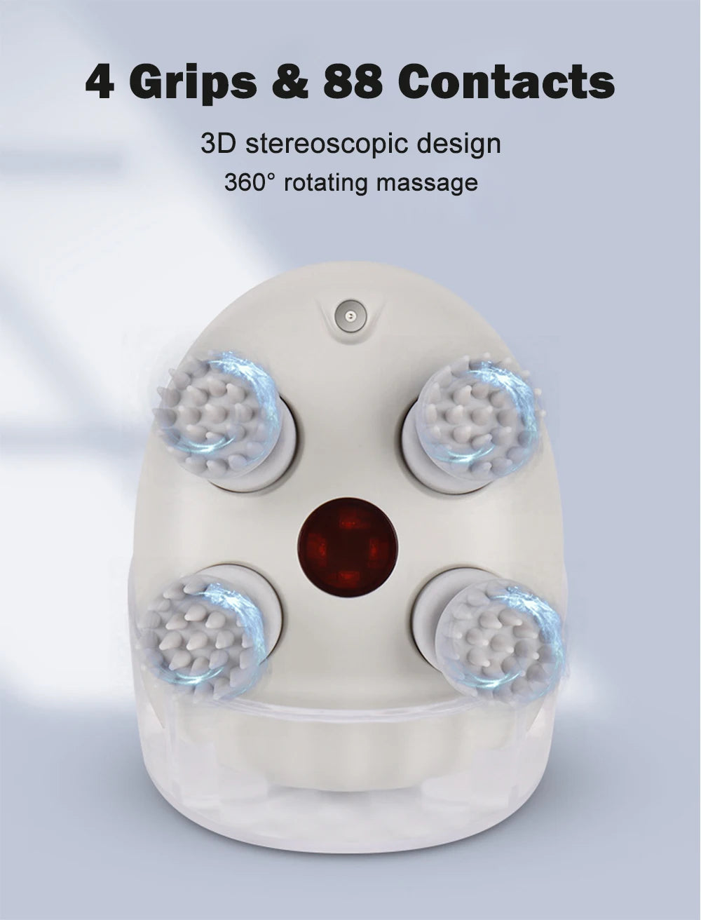 Electric Scalp Massager with Heat & Vibration