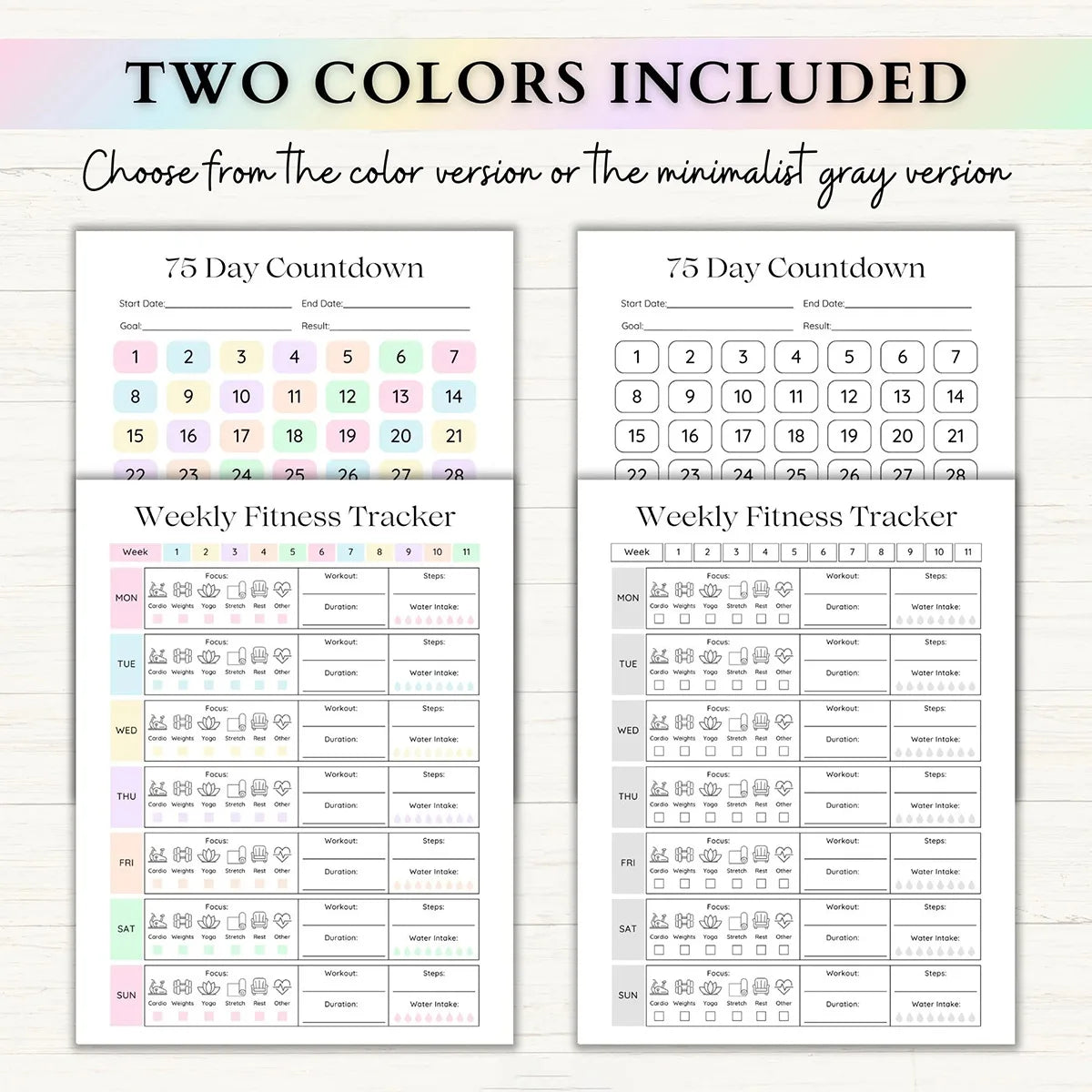 FocusTrack™ 75-Day Goal Planner