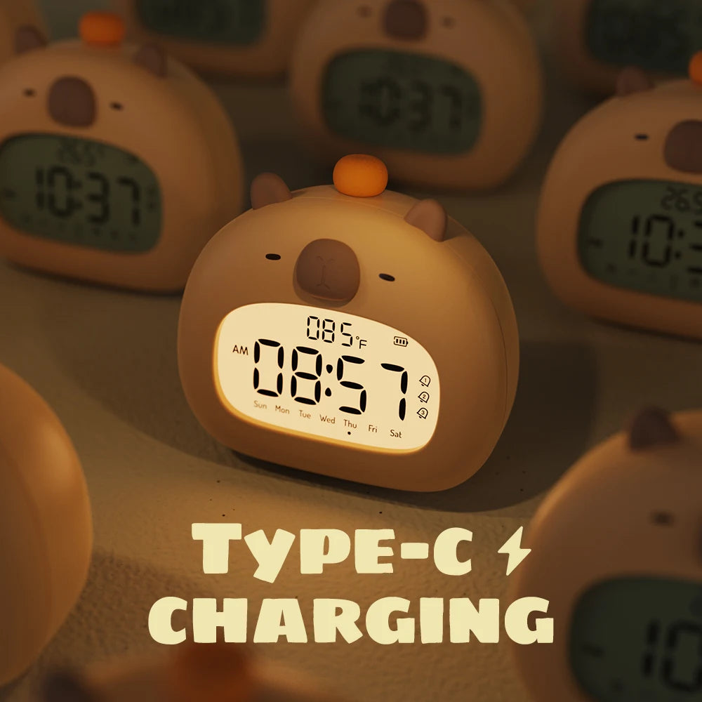 Capybara Kids LED Alarm Clock