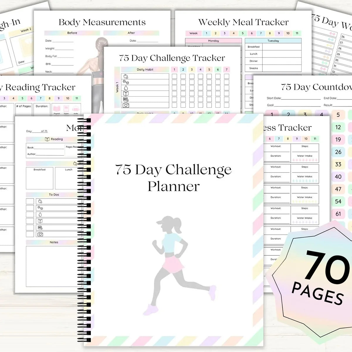 FocusTrack™ 75-Day Goal Planner