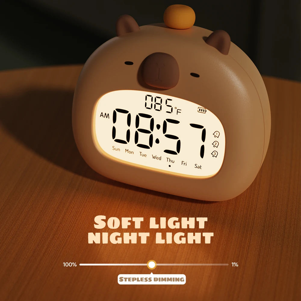 Capybara Kids LED Alarm Clock