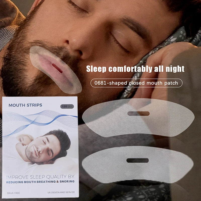 Anti-Snoring Mouth Tape – Breathable Sleep Aid