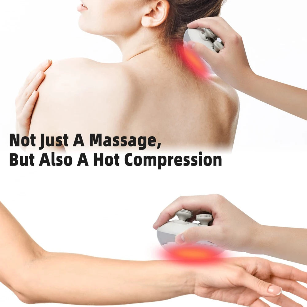 Electric Scalp Massager with Heat & Vibration
