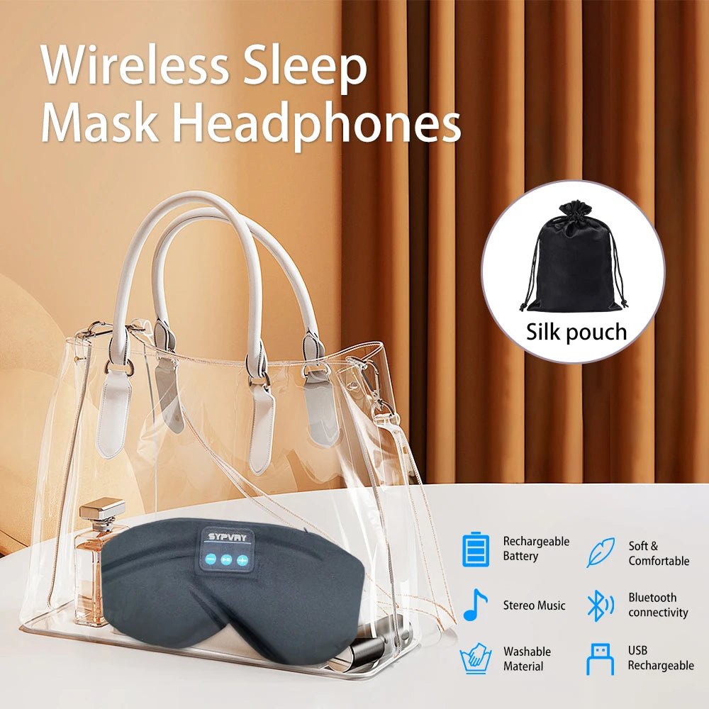 Bluetooth Sleep Mask with Headphones