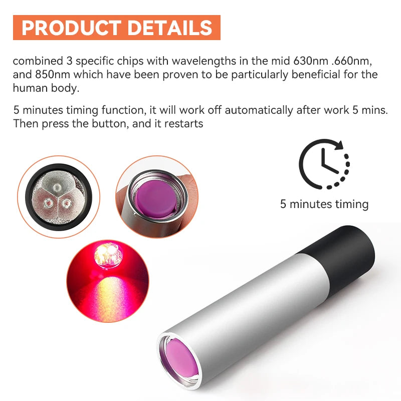 DermaGlow™ Red Light Therapy Pen