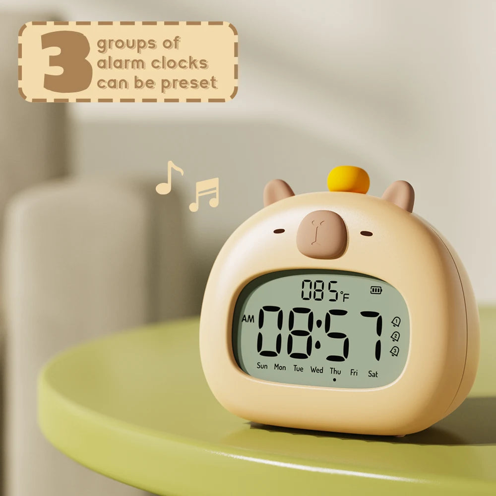 Capybara Kids LED Alarm Clock