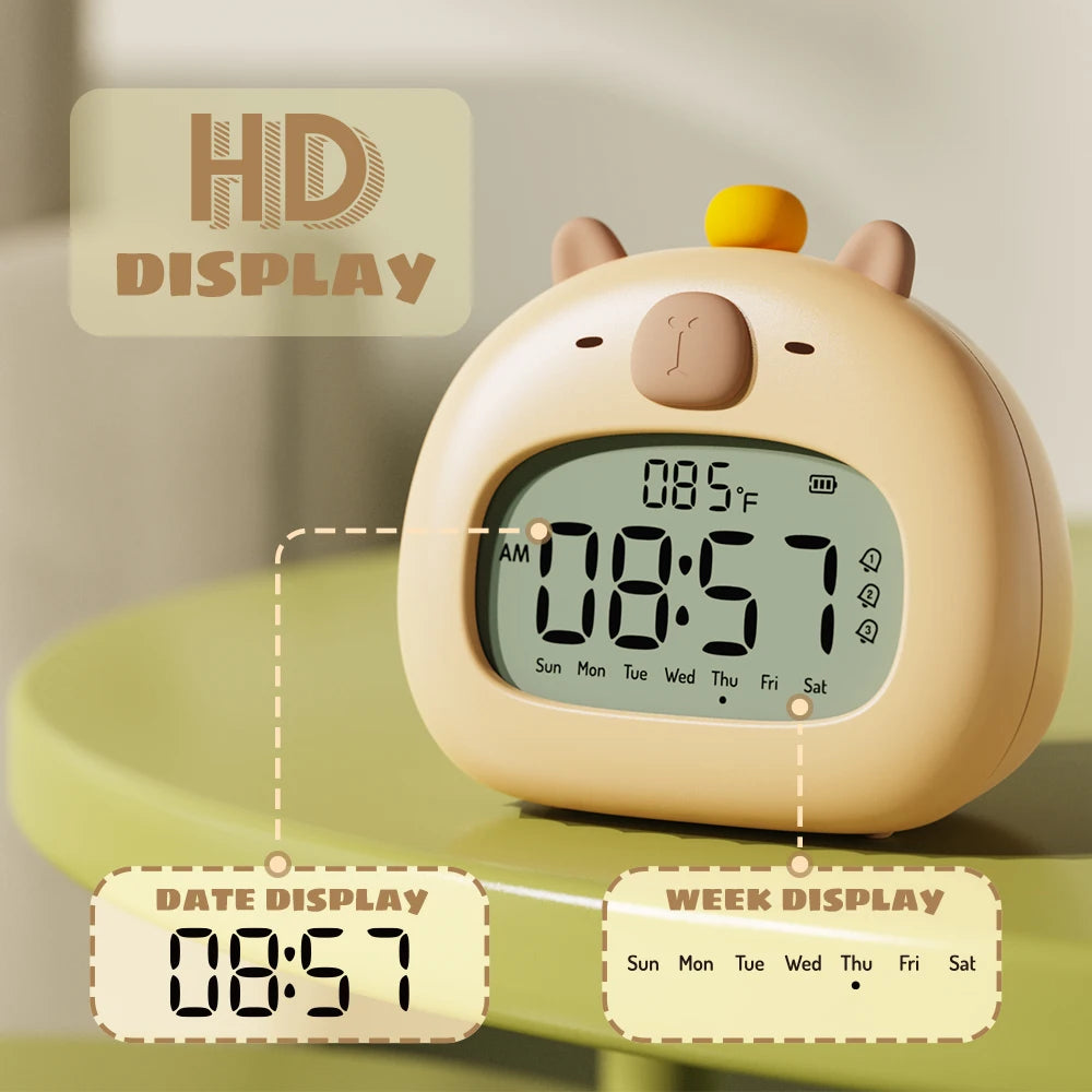 Capybara Kids LED Alarm Clock