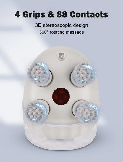 Electric Scalp Massager with Heat & Vibration