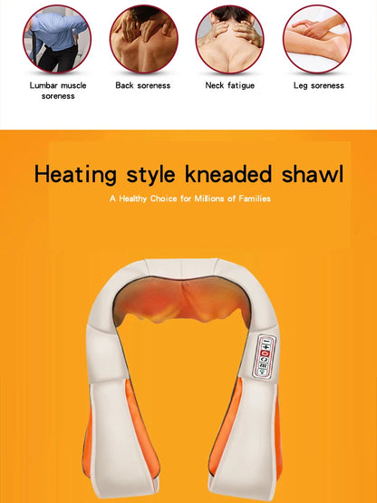 Gray Multi-Style Heated Neck & Shoulder Massager