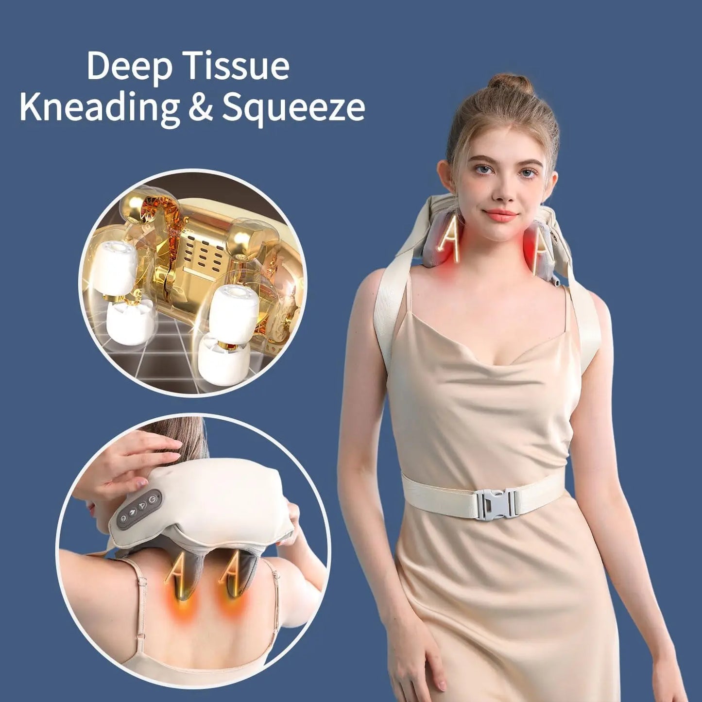 Shiatsu Neck & Shoulder Massager with Heat