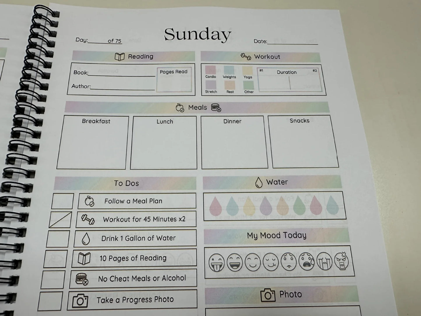 FocusTrack™ 75-Day Goal Planner