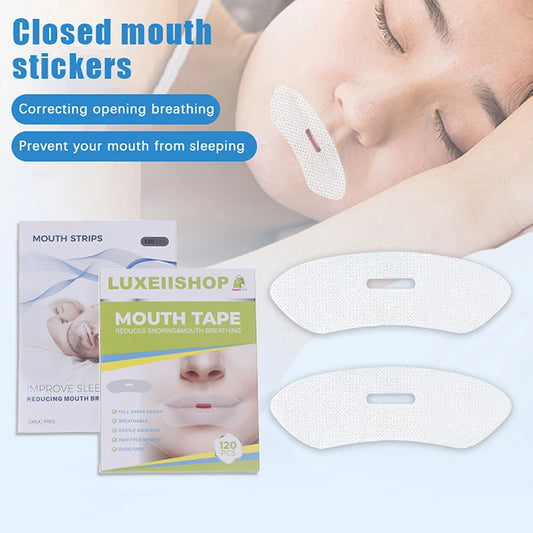 Anti-Snoring Mouth Tape – Breathable Sleep Aid