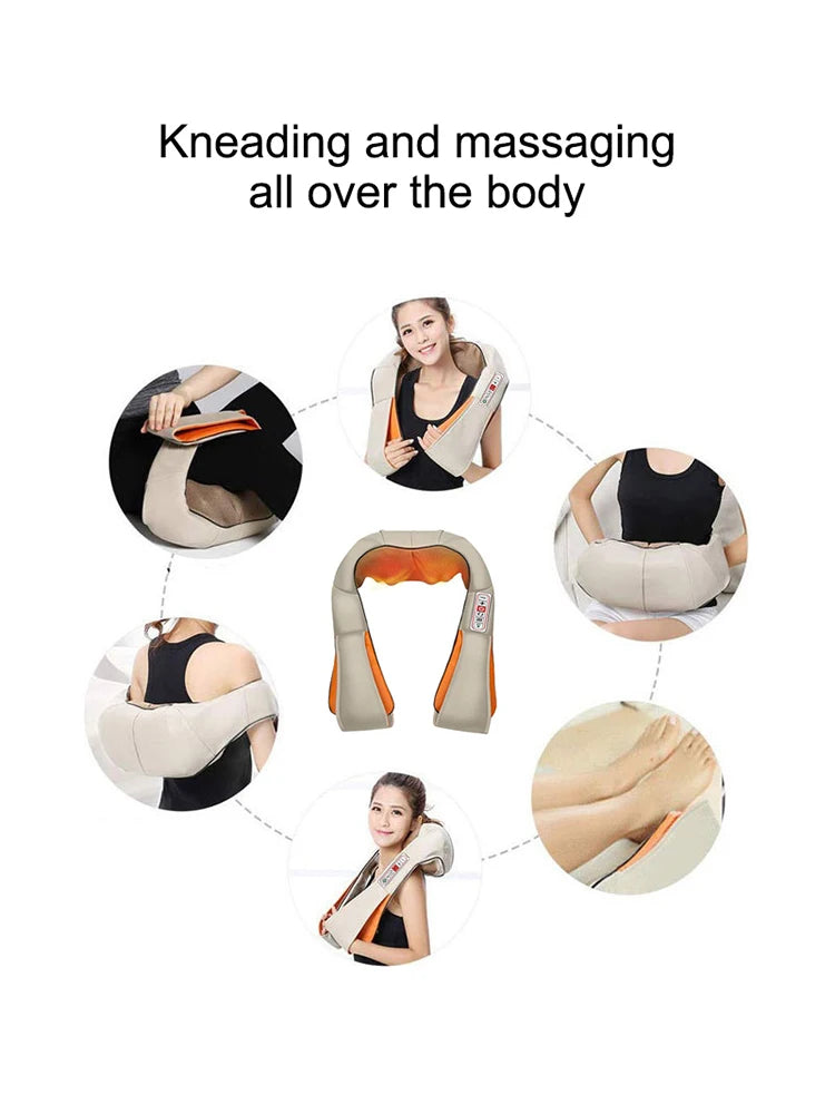 Gray Multi-Style Heated Neck & Shoulder Massager