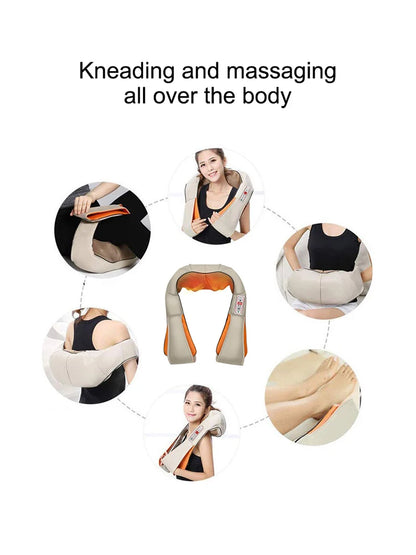 Gray Multi-Style Heated Neck & Shoulder Massager
