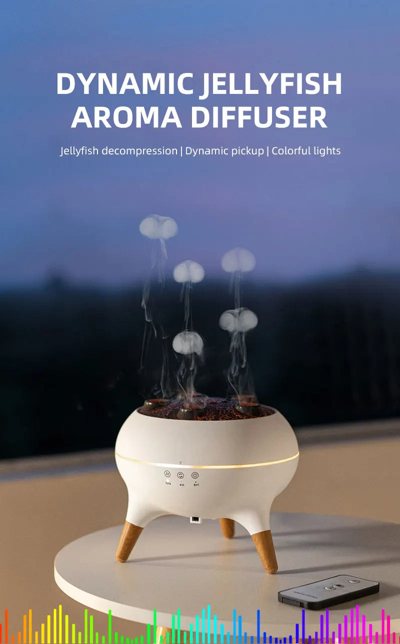 Magical Jellyfish Flame Essential Oil Diffuser