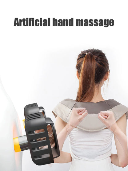 Gray Multi-Style Heated Neck & Shoulder Massager