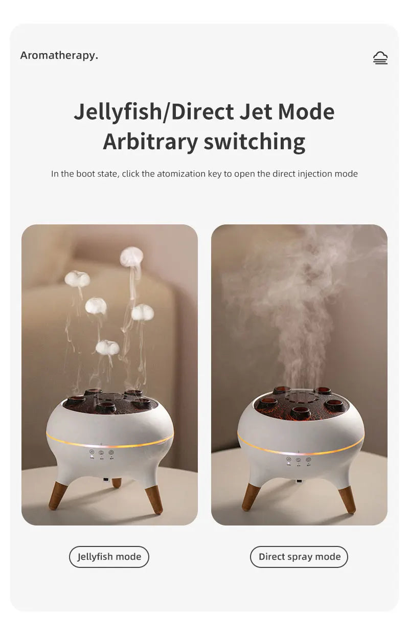 Magical Jellyfish Flame Essential Oil Diffuser