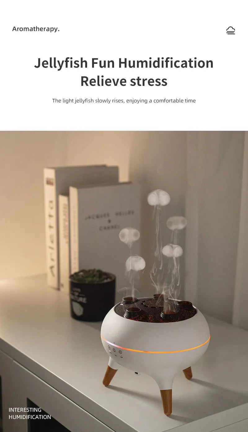 Magical Jellyfish Flame Essential Oil Diffuser