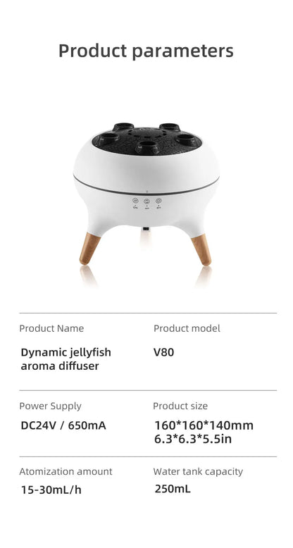 Magical Jellyfish Flame Essential Oil Diffuser